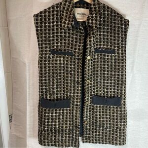 Mos Mosh Women's Black and Gold Vest